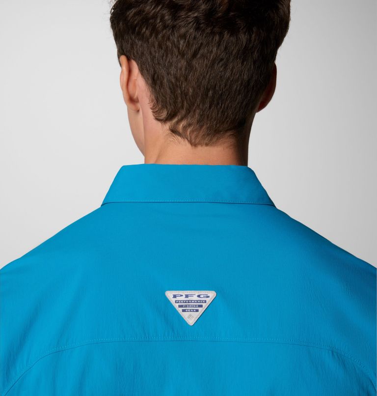 Men's PFG Wild Cast Long Sleeve Shirt, Color: Blue Echo, image 6