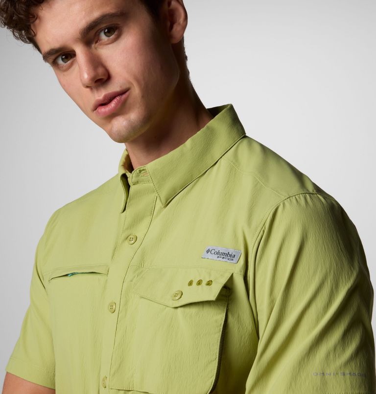 Men's PFG Wild Cast Short Sleeve Shirt, Color: Pear, image 5
