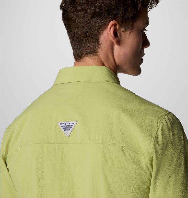 Men's PFG Wild Cast Short Sleeve Shirt, Color: Pear, image 6