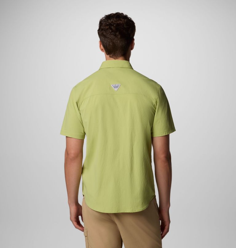 Men's PFG Wild Cast Short Sleeve Shirt, Color: Pear, image 3
