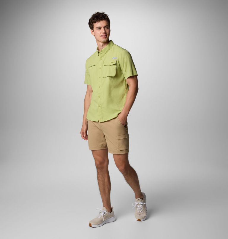 Men's PFG Wild Cast Short Sleeve Shirt, Color: Pear, image 2