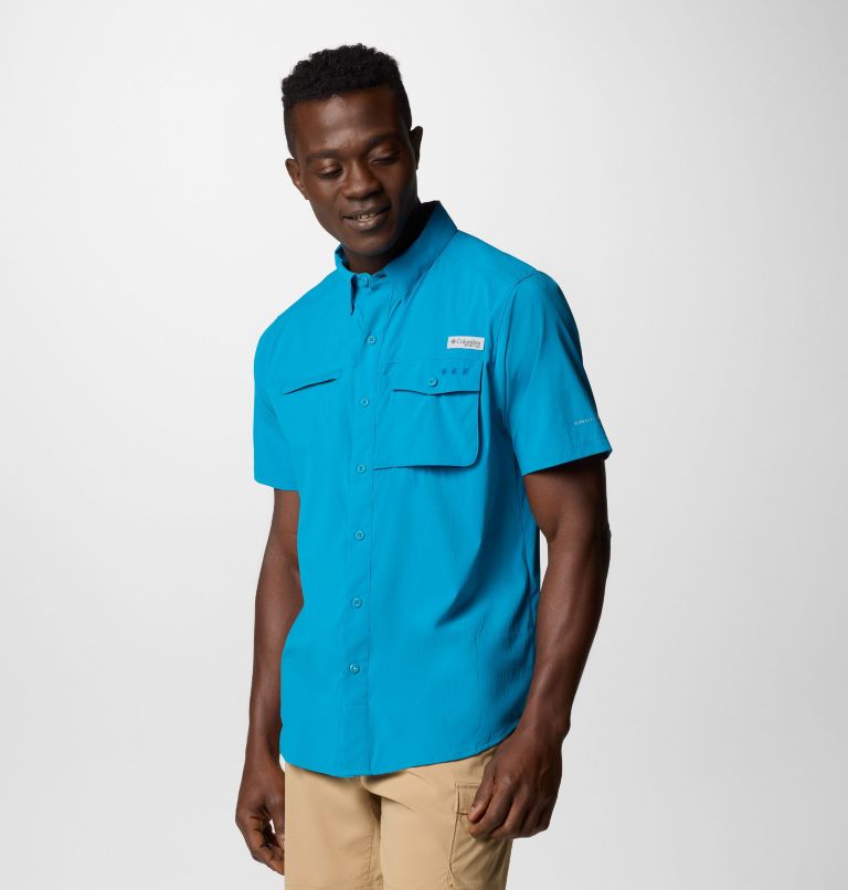 Homme Chemise à manches courtes PFG Wild Cast, Color: Blue Echo, image 4