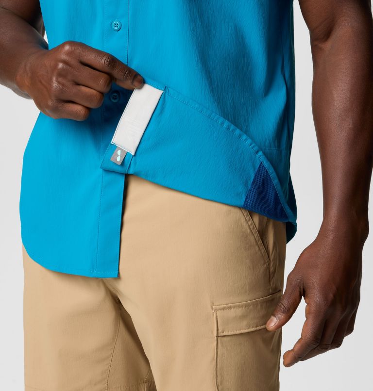 Homme Chemise à manches courtes PFG Wild Cast, Color: Blue Echo, image 7