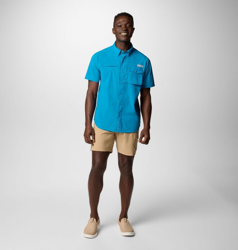 Homme Chemise à manches courtes PFG Wild Cast, Color: Blue Echo, image 8
