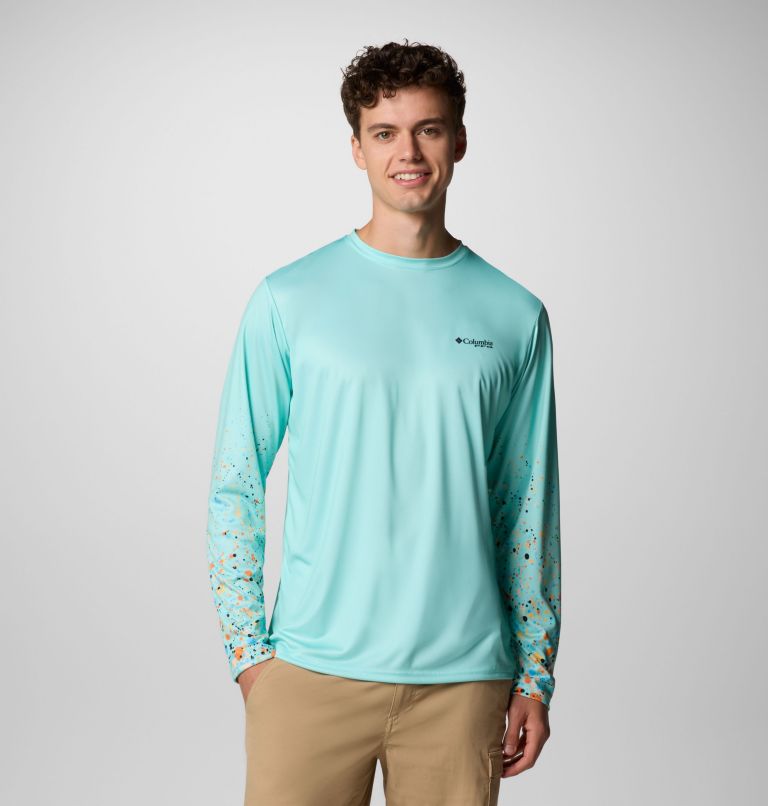 Terminal Tackle PFG X Bentley Longsleeve für Männer, Color: Gulf Stream, PFG Bentley Red Tail, image 1
