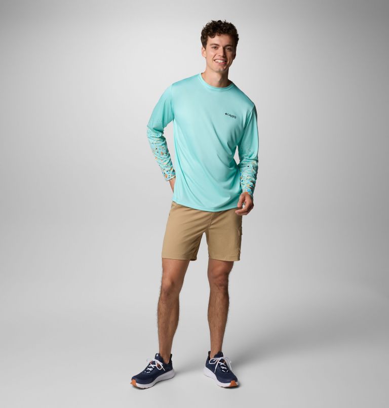 Terminal Tackle PFG X Bentley Longsleeve für Männer, Color: Gulf Stream, PFG Bentley Red Tail, image 2