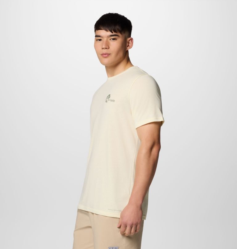 Men's PFG Dorado Taco Technical T-Shirt, Color: Lemon Wash, PFG Circle Bass, image 3