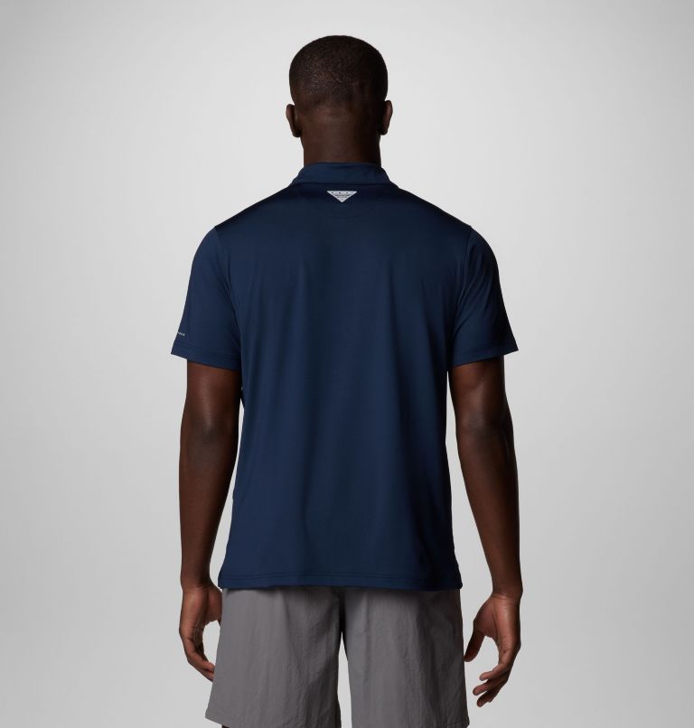 Men's PFG Slack Tide II Stretch Polo, Color: Collegiate Navy, image 3