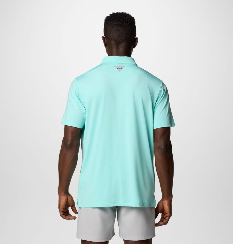 Men's PFG Slack Tide II Stretch Polo, Color: Gulf Stream, image 3