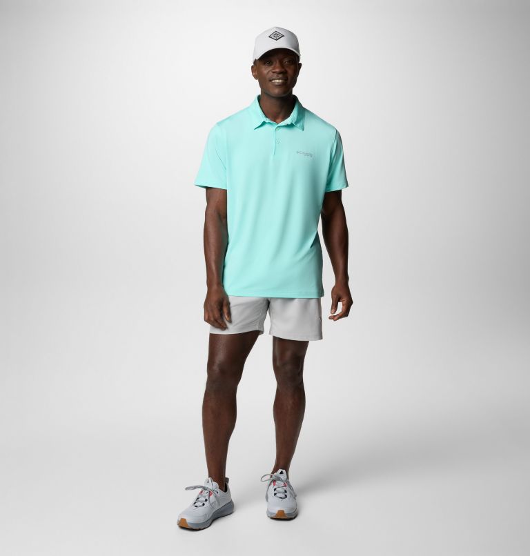 Men's PFG Slack Tide II Stretch Polo, Color: Gulf Stream, image 2