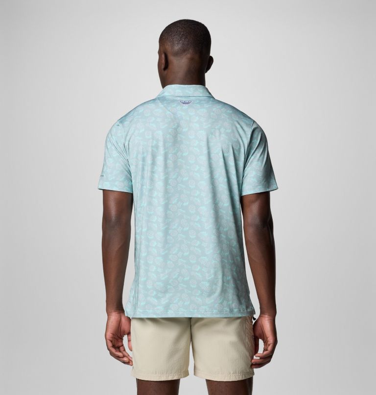 Men's PFG Super Slack Tide II Stretch Polo, Color: Crushed Blue Poppin, image 3