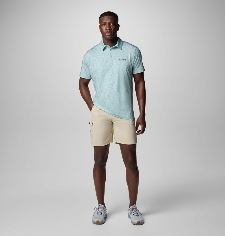 Men's PFG Super Slack Tide II Stretch Polo, Color: Crushed Blue Poppin, image 2