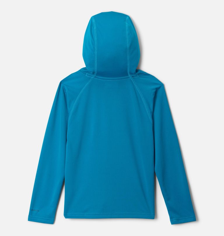 Boys' PFG Solar Stream II Hoodie, Color: Blue Echo, image 2