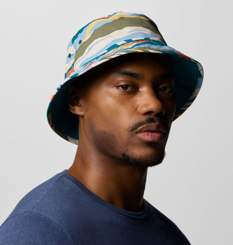 Pine Mountain II Printed Bucket Hat, Color: Chalk Rogue Valley, image 3
