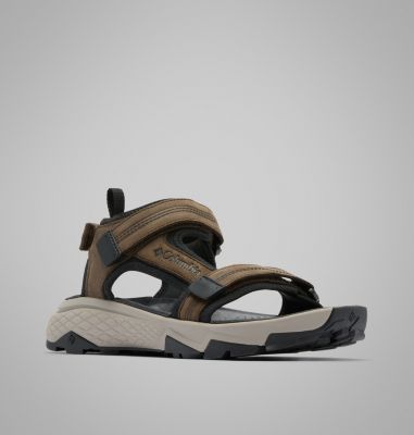 Sandalias de piel Peakfreak Rush para hombre, Color: Cordovan, Pebble, image 7
