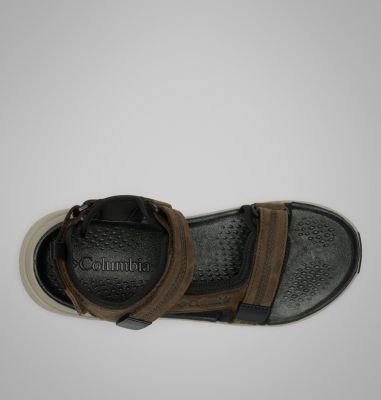 Sandalias de piel Peakfreak Rush para hombre, Color: Cordovan, Pebble, image 8