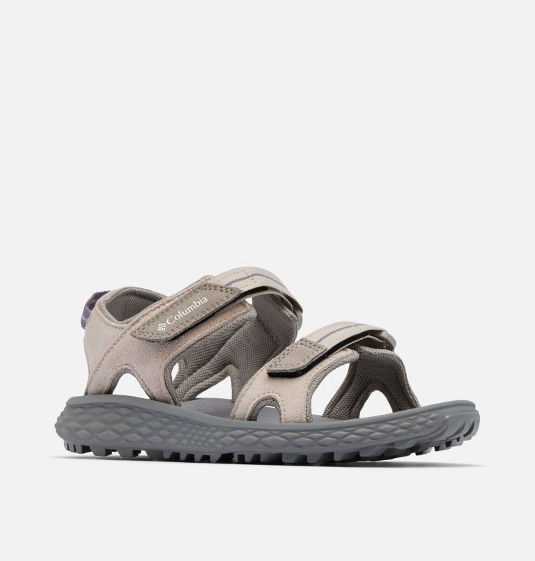 Sandalias de senderismo de 2 bandas Konos Hiker para mujer, Color: Soft Taupe, Granite Purple, image 2