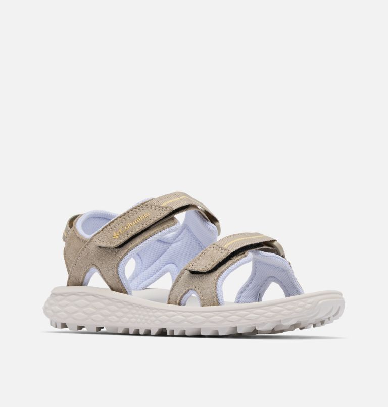 Sandalias de senderismo de 2 bandas Konos Hiker para mujer, Color: Canvas Tan, Snowdrift, image 2