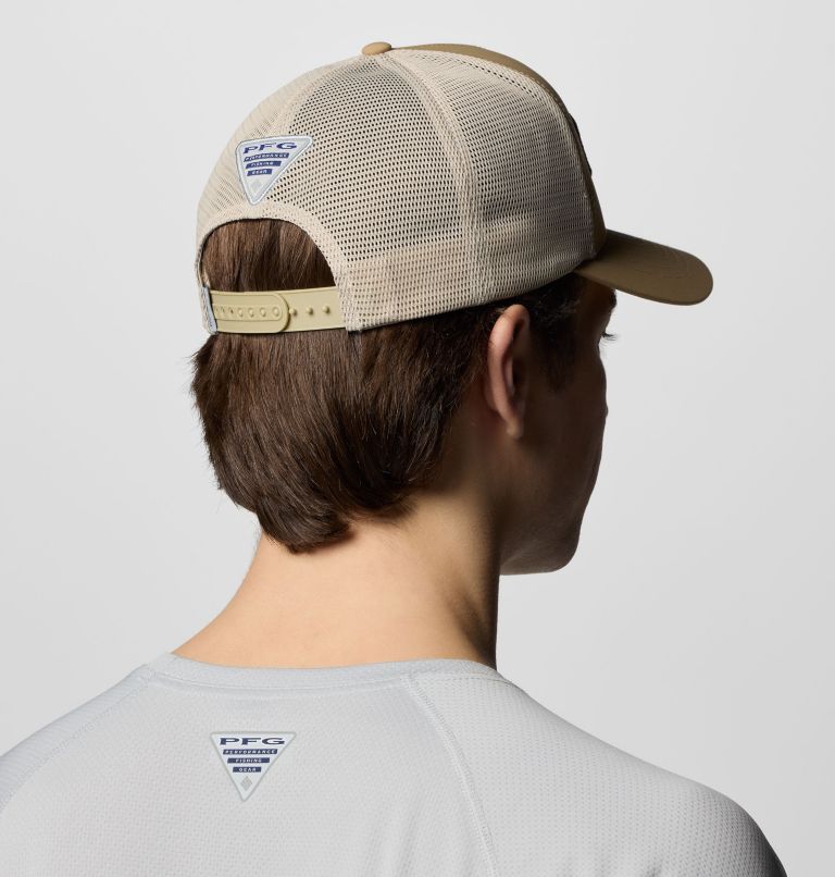 PFG Big Haul Snapback Ball Cap, Color: Beach, Fossil, Big Rig Bass, image 4