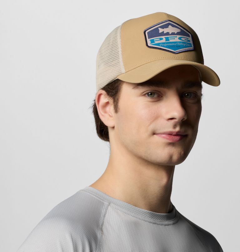 PFG Big Haul Snapback Ball Cap, Color: Beach, Fossil, Big Rig Bass, image 3