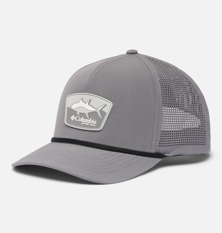 Tidal Pursuit 3D Stretch Snap Back Ball Cap, Color: City Grey, Tuna, image 1
