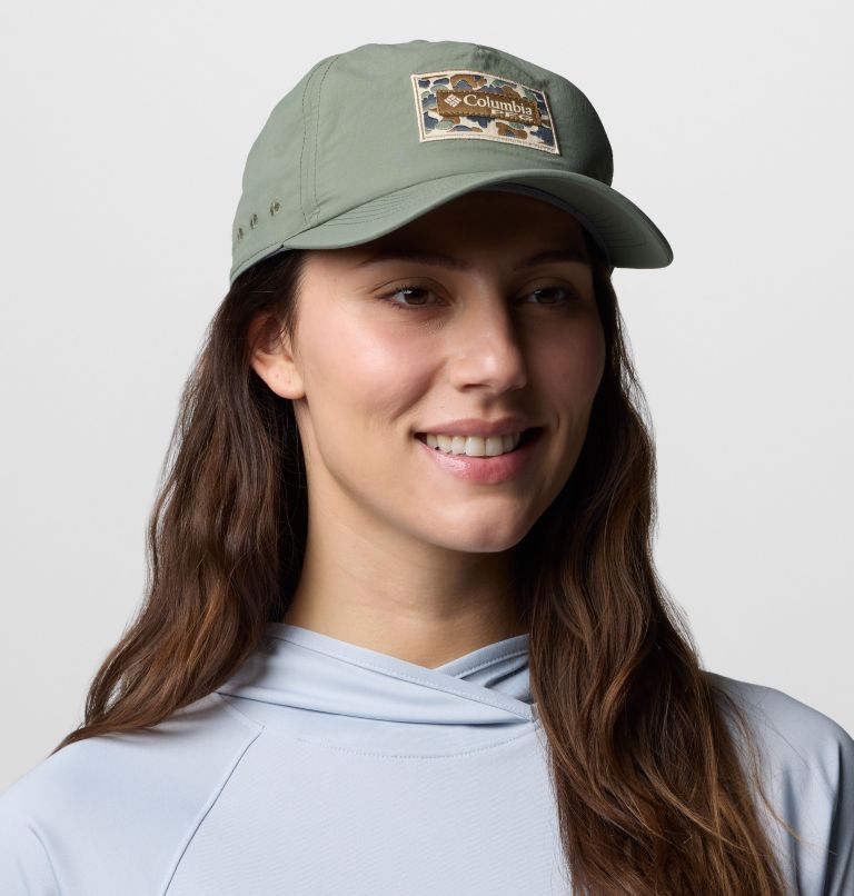 PFG Lost Waters Snap Back Ball Cap, Color: Cypress, Fossil, Duck Camo Patch, image 5