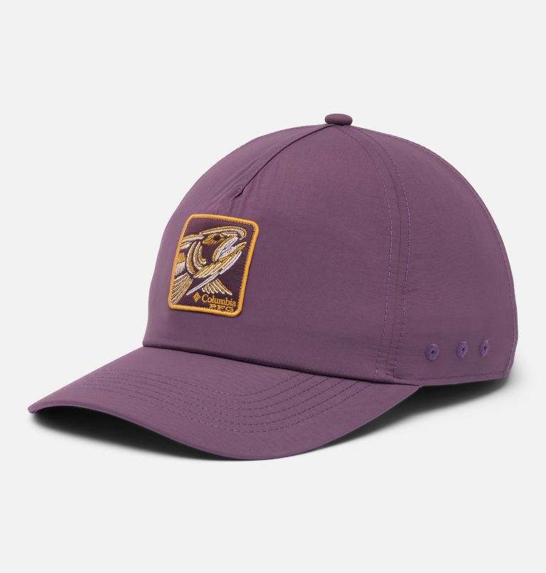 PFG Lost Waters Snap Back Ball Cap, Color: Dusty Purple, FOTW Box Flag, image 1