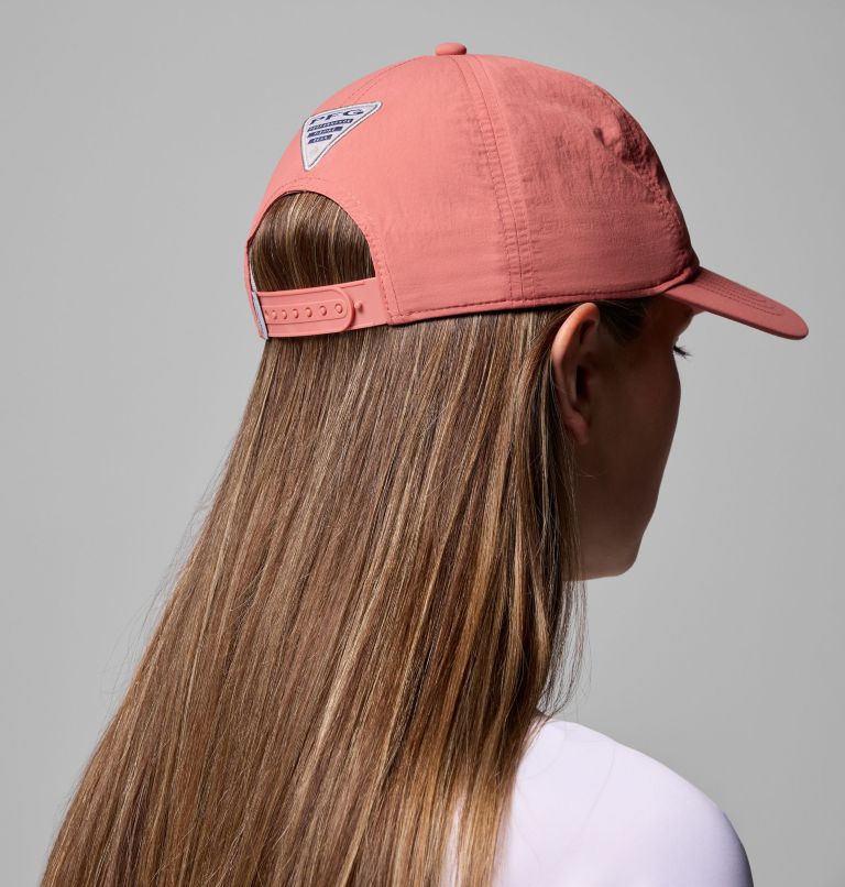 PFG Lost Waters Snap Back Ball Cap, Color: Rosewood, Open Water Waved Patch, image 6