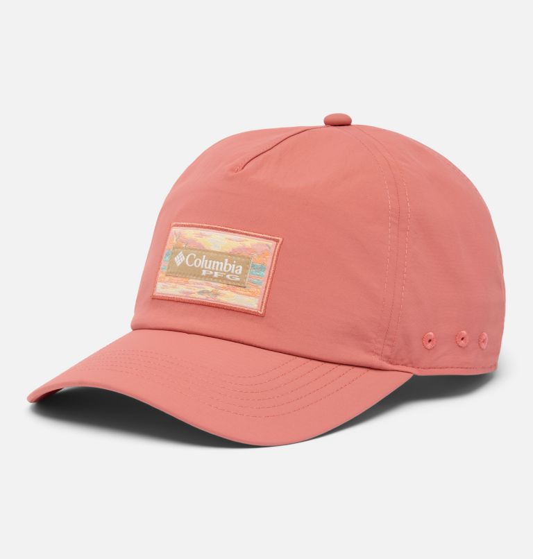 PFG Lost Waters Snap Back Ball Cap, Color: Rosewood, Open Water Waved Patch, image 1