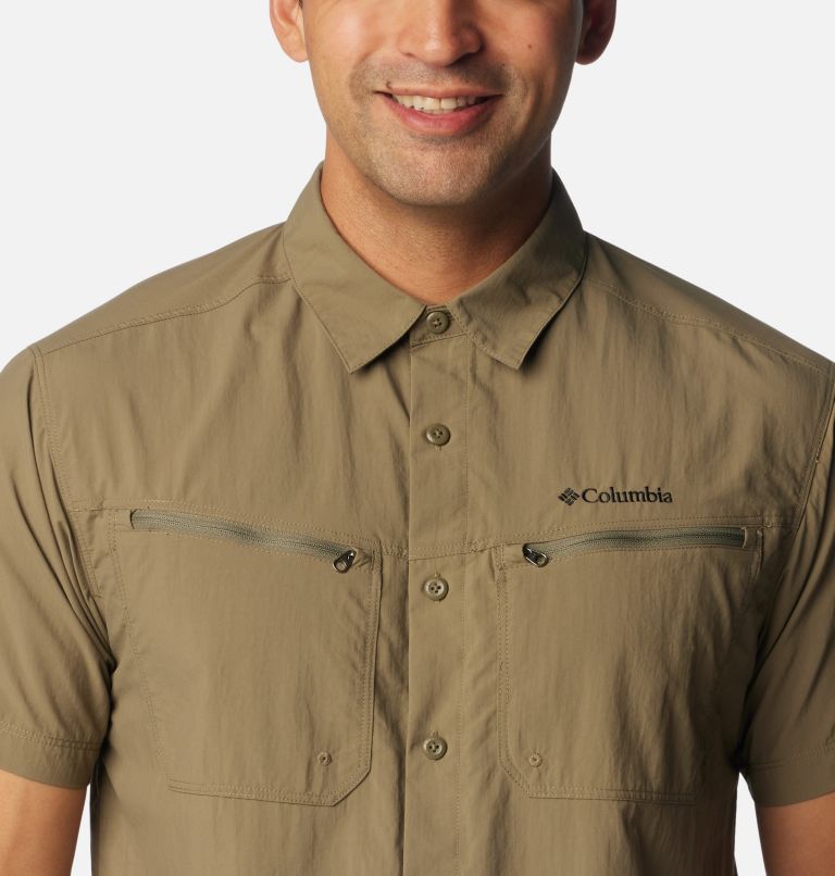 Camicia a manica corta Mountaindale da uomo, Color: Stone Green, image 4