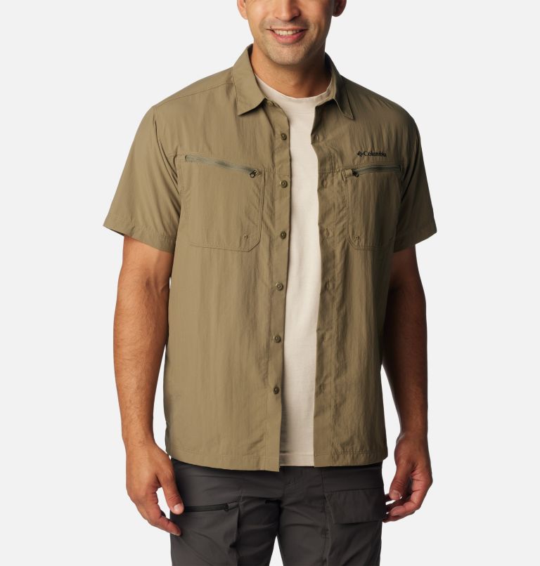 Camicia a manica corta Mountaindale da uomo, Color: Stone Green, image 5