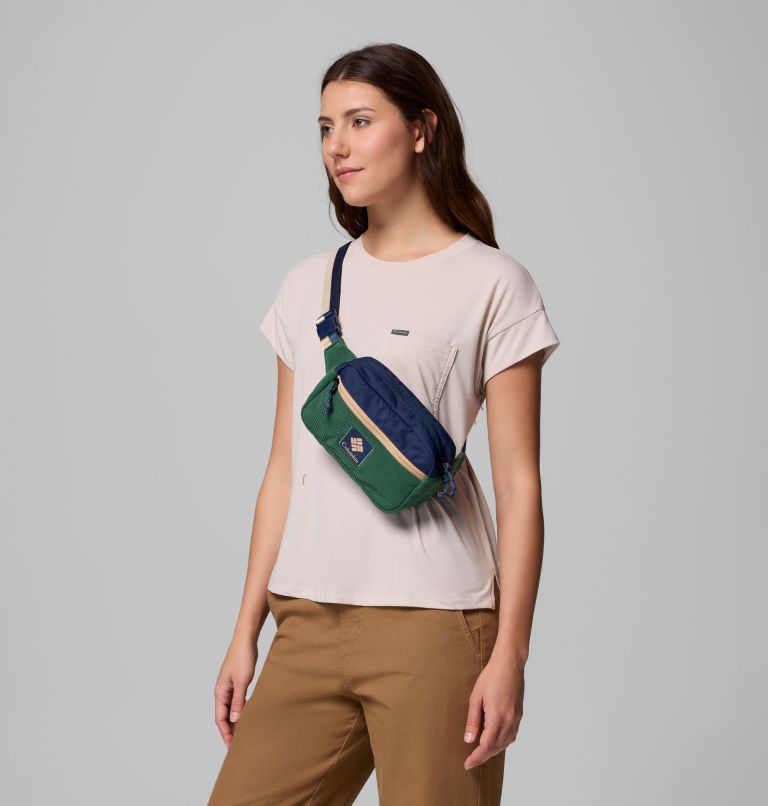 Unisex Trail Traveller Hip Pack, Color: Rain Forest Corduroy, Collegiate Navy, image 6