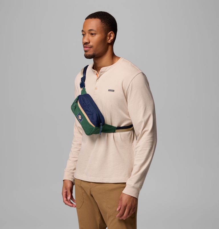 Unisex Trail Traveller Hip Pack, Color: Rain Forest Corduroy, Collegiate Navy, image 3