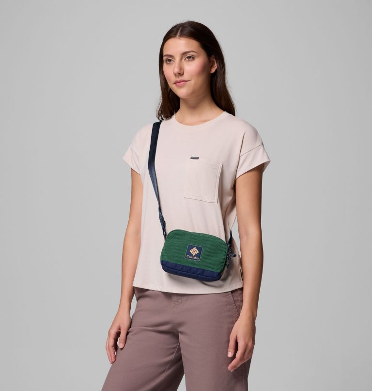 Trail Traveler Crossbody Bag, Color: Rain Forest Corduroy, Collegiate Navy, image 5