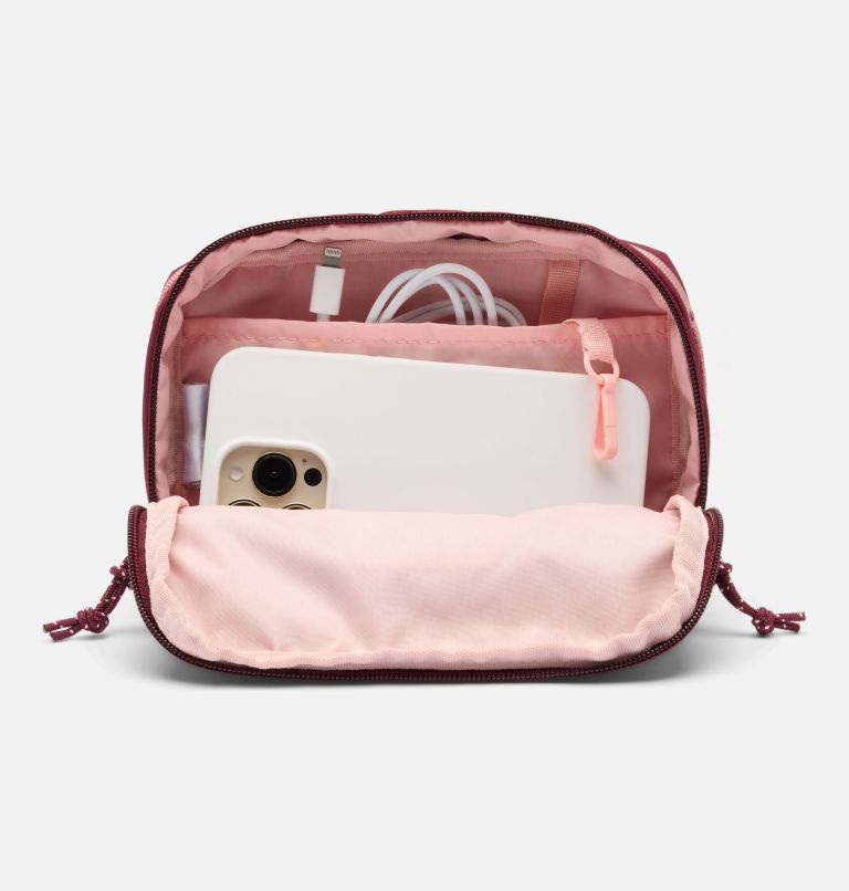 Trail Traveler Crossbody Bag, Color: Rich Wine, Eraser Pink, image 7