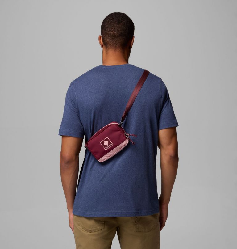 Trail Traveler Crossbody Bag, Color: Rich Wine, Eraser Pink, image 4