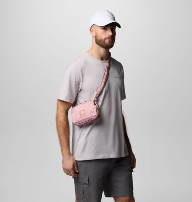 Unisex Trail Traveller Crossbody Bag, Color: Eraser Pink, Fig, Lemon Wash, image 8