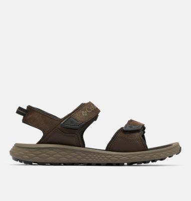 Sandalias de 2 bandas Konos Hiker para hombre, Color: Cordovan, Black, image 1