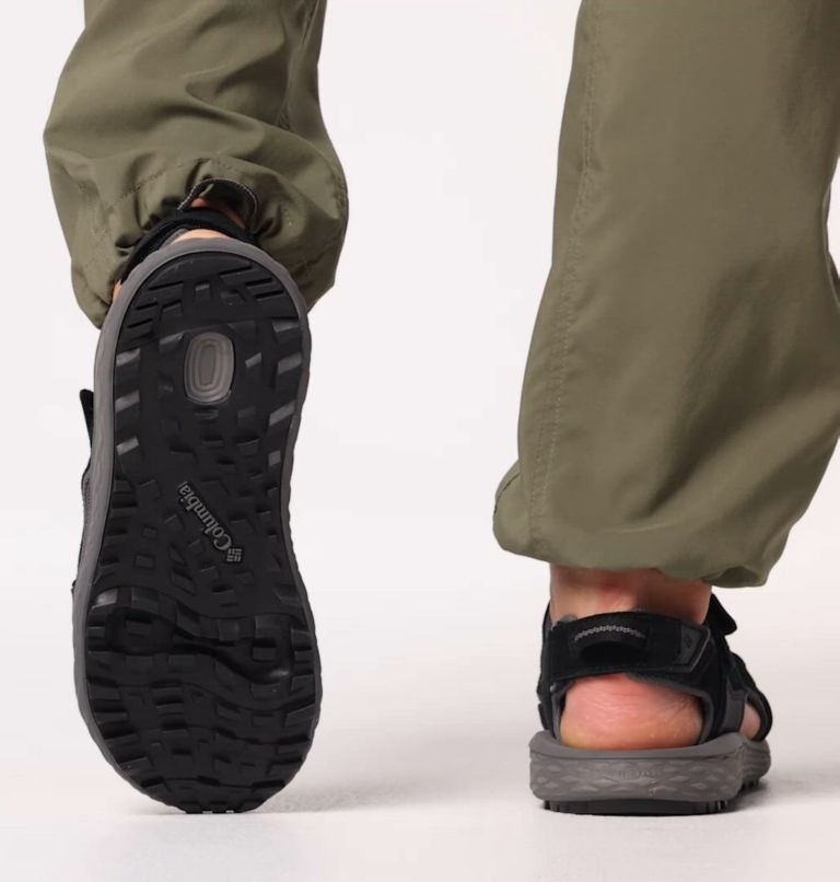 Konos Hiker 3-Strap Sandale für Männer, Color: Black, City Grey