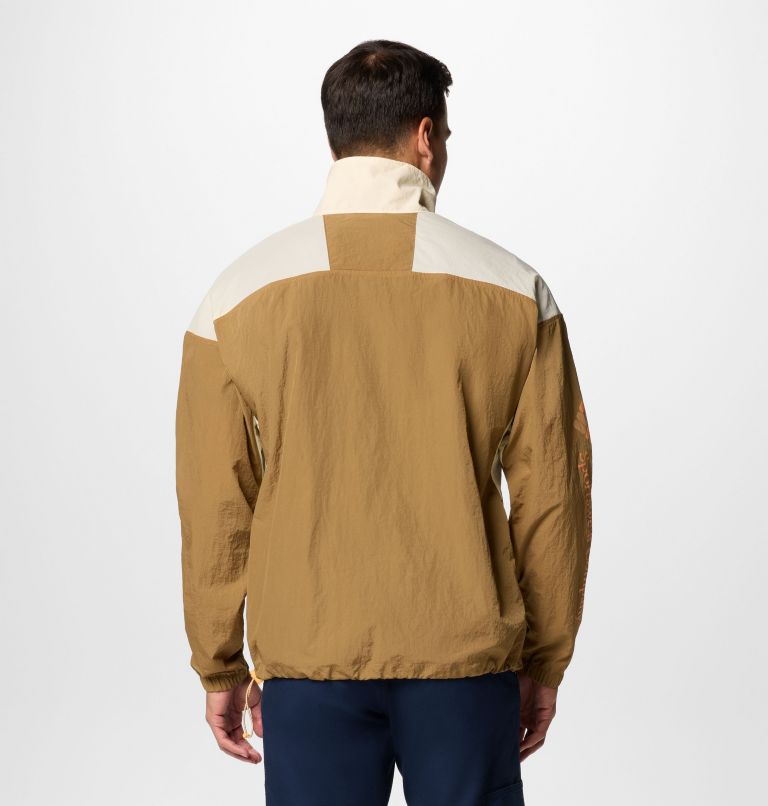 Men's Riptide II Retro Windbreaker Anorak, Color: Delta, Lemon Wash, image 2