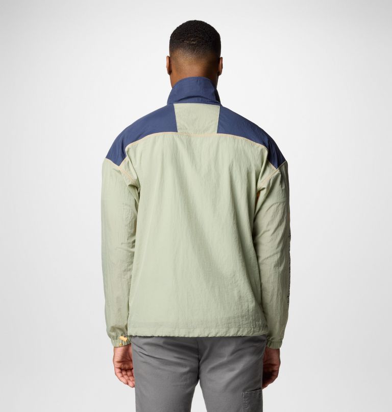 Men's Riptide II Retro Windbreaker Anorak, Color: Safari, Nocturnal, image 3