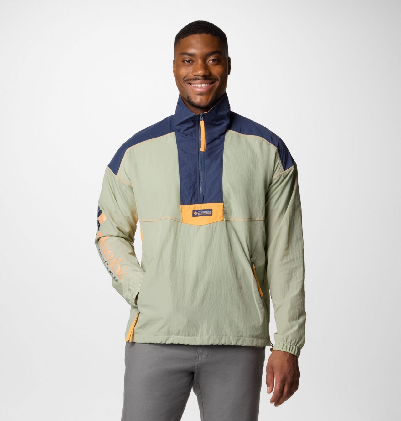 Men's Riptide™ II Retro Windbreaker Anorak | 348 | S 1