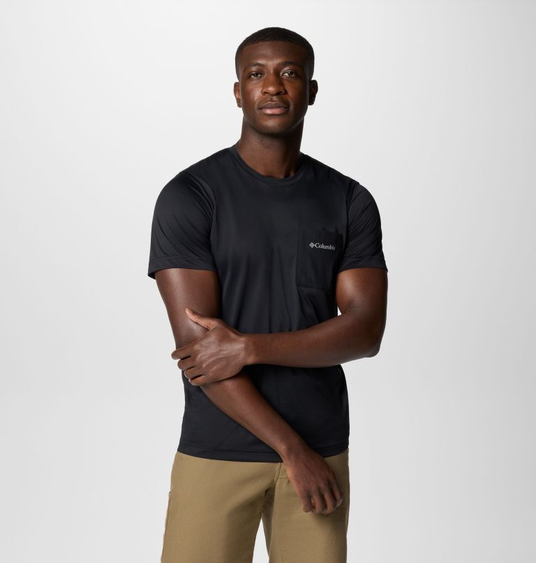Camiseta técnica con bolsillo Hike para hombre, Color: Black, image 5