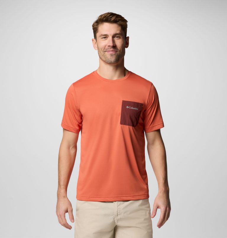 T-shirt Technique Hike Pocket Homme, Color: Tuscan Heather, Spice, image 1
