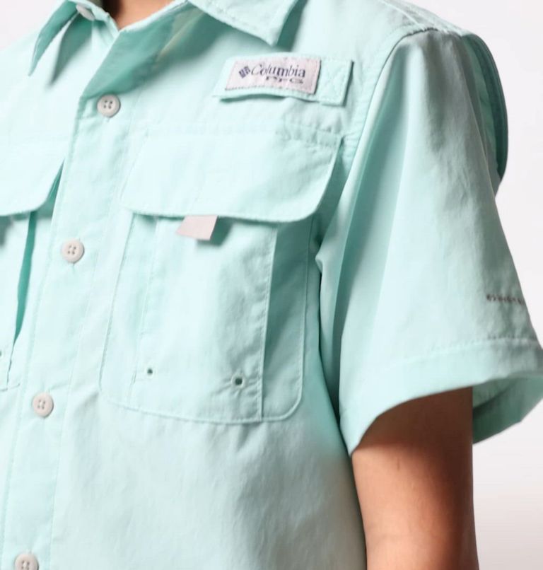 Boys' PFG Bahama II Short Sleeve Shirt, Color: Spray