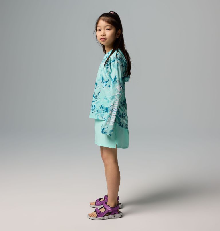 Girls' Tidal II Skort, Color: Gulf Stream, image 4