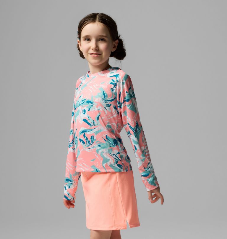 Girls' Tidal II Skort, Color: Tiki Pink, image 3