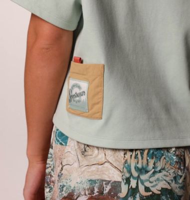 売れ筋商品|||コロンビア カットソー トップス レディース Cove Beach Cropped Pocket T-Shirt - Women's Canoe/Black Women's Cove Beach Cropped Pocket T-Shirt | Columbia