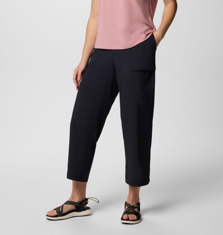 Women's Boundless Beauty Wide Capris II, Color: Black, image 3