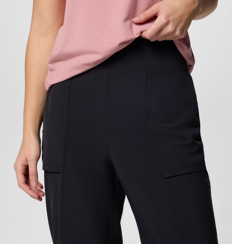Women's Boundless Beauty Wide Capris II, Color: Black, image 4